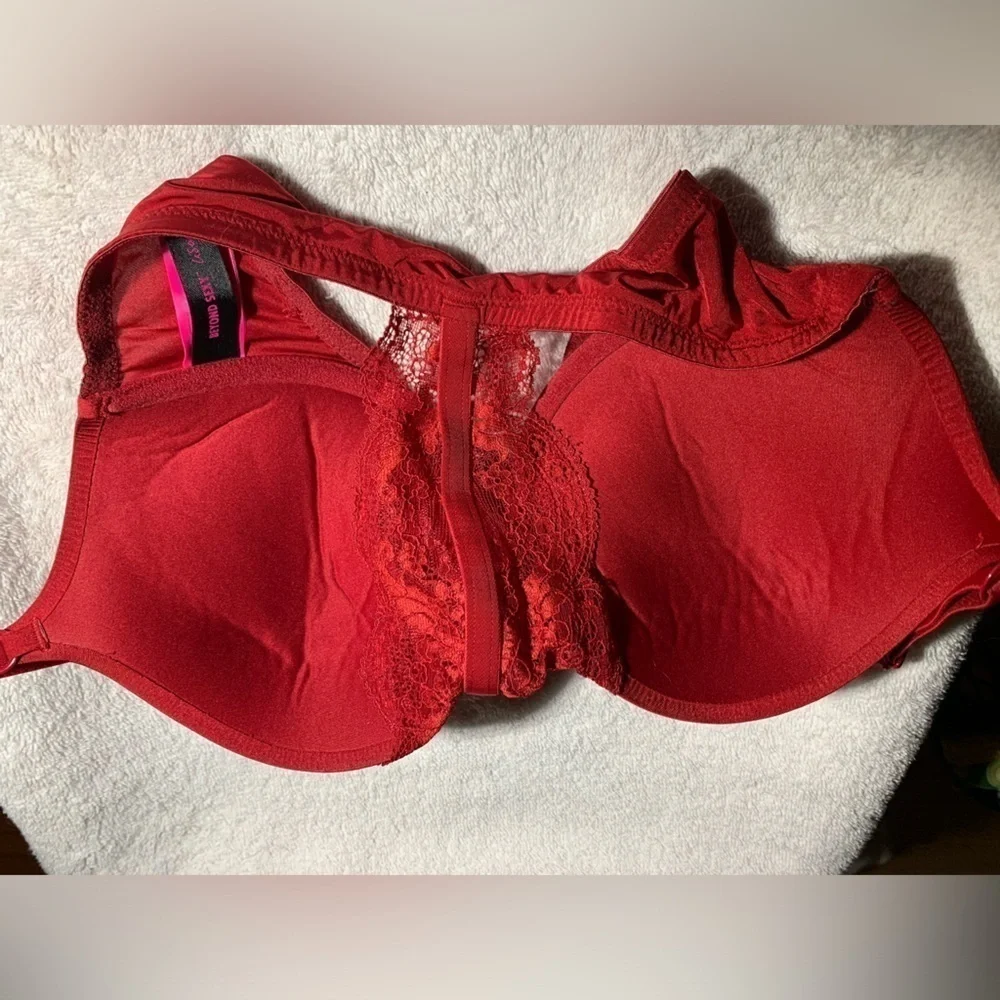 34D red La Senza beyond sexy bra front clasp - Picture 3 of 6